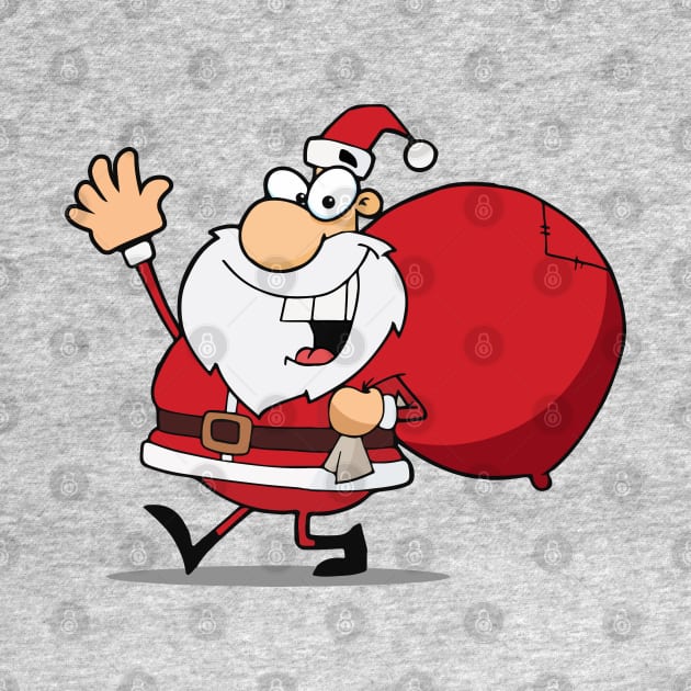 Santa Claus with Bag by keylook